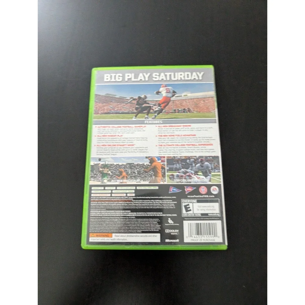NCAA Football 09 - Microsoft Xbox 360 - TESTED &‎ Working